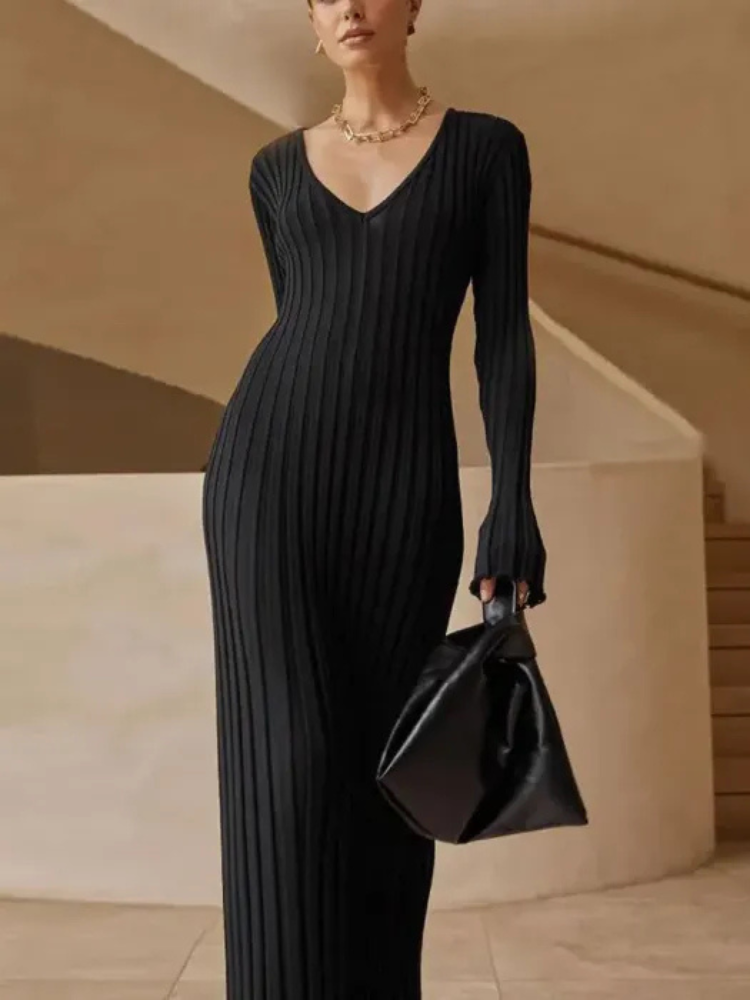 The Madelline Ribbed Knit Dress