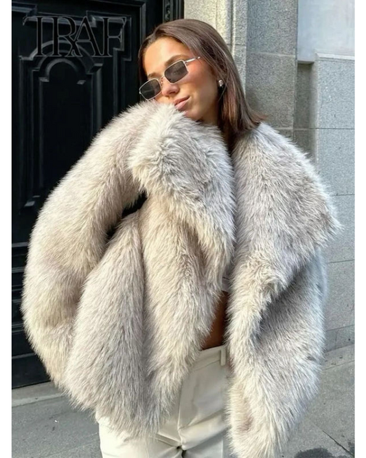 Winter Wonderland Faux Fur Coat