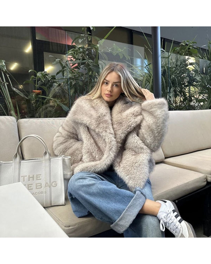 Winter Wonderland Faux Fur Coat